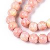 Baking Paint Glass Beads Strands DGLA-N016-8mm-01-3