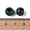 Natural Green Spot Jasper European Beads G-Q607-02J-3