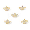 Rack Plating Brass Pave Cubic Zirconia Slide Charms KK-G464-02LG-4