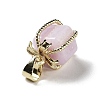 Natural Kunzite Gift Box Charms G-P523-01G-04-2