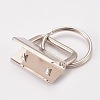Iron Keychain Clasp Findings IFIN-WH0018-01-3