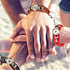   6Pcs 6 Colors PU Leather Braided Triple Layer Bracelet Making FIND-PH0010-85-5