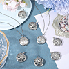 10Pcs Hollow Brass Cage Pendants KK-SC0004-39-4