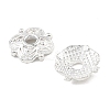 4-Petal Tibetan Style Alloy Flower Bead Caps TIBE-S222-S-RS-1