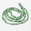 Chips Natural Green Aventurine Beads Strands G-N0164-31-3