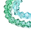Gradient Color Baking Paint Glass Bead Strands DGLA-A039-T4mm-A018-3