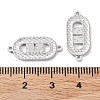 Rhodium Plated 925 Sterling Silver Connector Charms STER-C003-24P-3