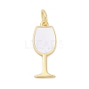 Brass Enamel Pendants KK-U062-02B-01-1