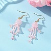 Glass Seed & Glass Beaded Dangle Earrings EJEW-MZ00687-03-1