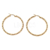 PVD Vacuum Plating 201 Stainless Steel Hoop Earrings EJEW-I309-62D-G-1