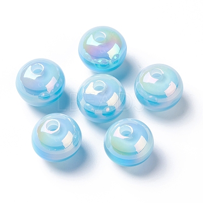 Stripe Resin Beads RESI-B014-01B-01-1