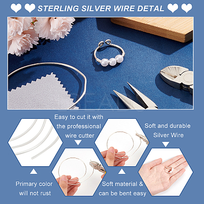 1Pc 999 Fine Silver Wire STER-BC0001-71A-1