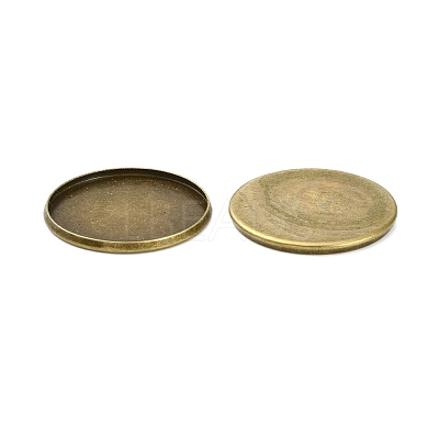 Iron Plain Edge Bezel Cups X-MAK-Q011-25AB-25mm-1