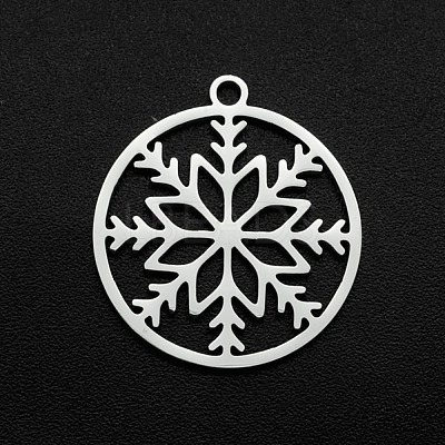 Non-Tarnish Christmas 201 Stainless Steel Pendants STAS-R111-JA693-1