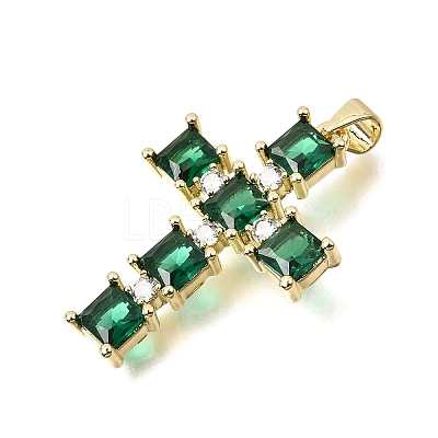 Brass Pave Cubic Zirconia Pendants CU-CBAE7DF-11G-C-1