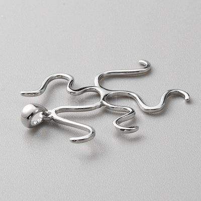 Anti-Tarnish Sterling Silver Pendant Findings STER-WH0004-007-1