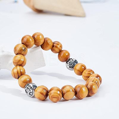 120Pcs Natural Wood Beads WOOD-OC0001-83-LF-1