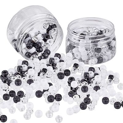 Transparent Acrylic European Beads OACR-NB0001-06-1