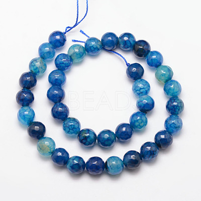 Natural Crackle Agate Bead Strands G-K166-07F-10mm-03-1