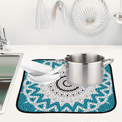 Towel Cloth Dish Drying Mat for Kitchen AJEW-WH0189-80A-05-1