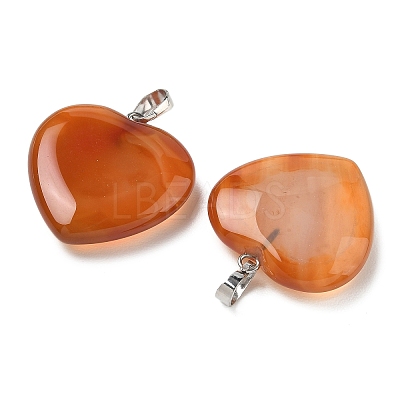 Natural Carnelian Pendants G-G956-B52-FF-1