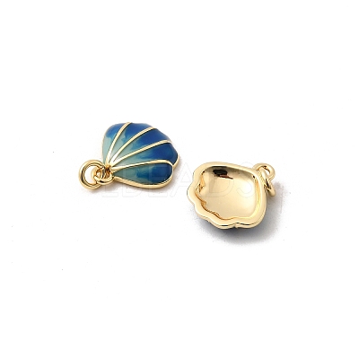 Brass Enamel Charms KK-H002-35G-02-RS-1