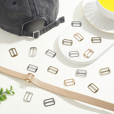 32Pcs 4 Colors Alloy Tri-Glide Adjuster Buckles FIND-GA0008-45-1