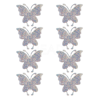 8Pcs Rhinestone Hot Melt Adhesive On The Back Appliques DIY-GO0001-87-1