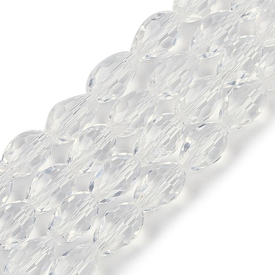 Transparent Glass Beads Strands EGLA-N013-T6mm-D01-1