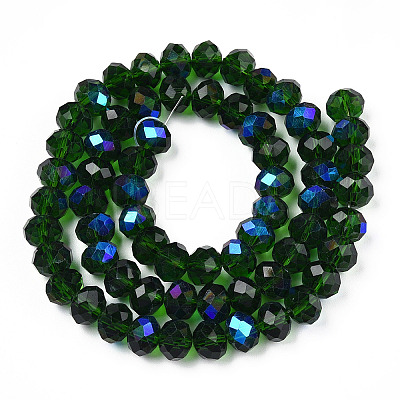 Electroplate Glass Beads Strands EGLA-A034-T8mm-L27-1