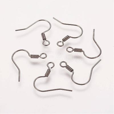 Brass Earring Hooks KK-Q363-B-NF-1