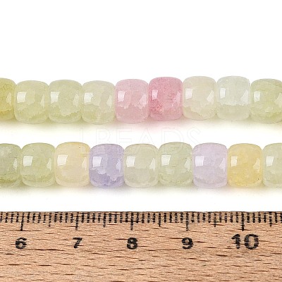 Baking Paint Crackle Glass Beads Strands DGLA-N019-02A-05-1