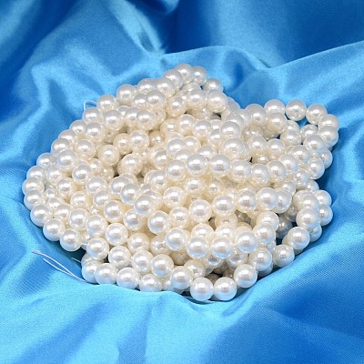Round Shell Pearl Bead Strands BSHE-L011-10mm-A013-1