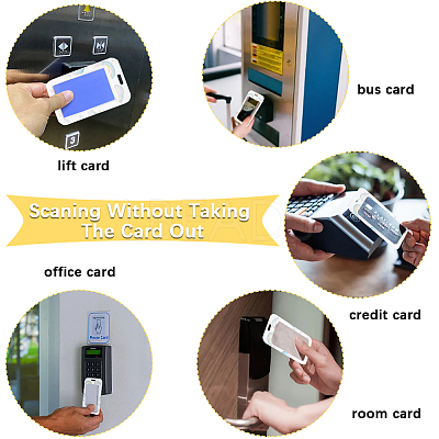 Plastic ID Card Sleeve with Polyester Lanyard Strap AJEW-WH20017-33G-1