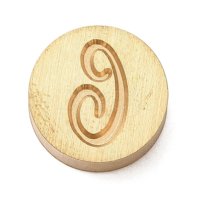 Golden Tone Brass Letter Stamps KK-R005-01C-1