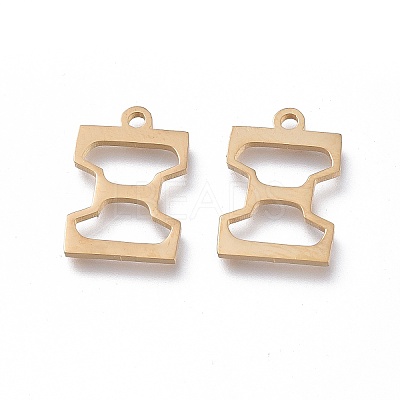 304 Stainless Steel Charms STAS-L263-21G-1