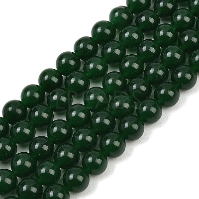 Dyed Natural White Jade Imitation Malaysia Jade Beads Strands G-C270-B01-8mm-1