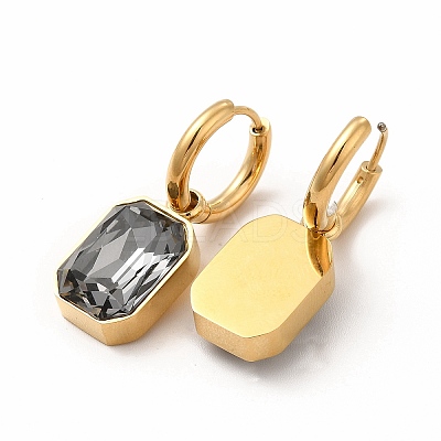 Ion Plating(IP) 304 Stainless Steel Hoop Earring Hand Polished EJEW-C017-06G-02-1