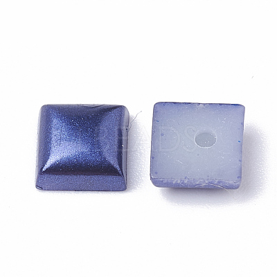 ABS Plastic Imitation Pearl Cabochons SACR-R748-6x6mm-Z31-1