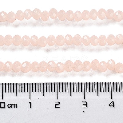 Baking Paint Imitation Jade Glass Bead Strands DGLA-A034-J4MM-A14-1