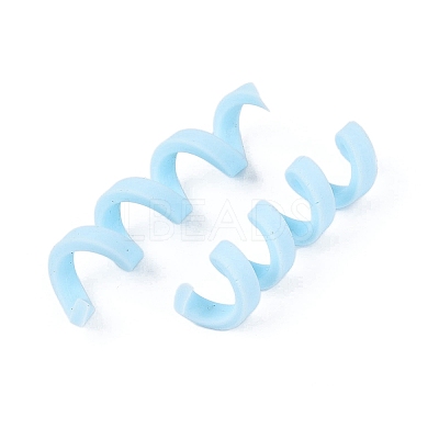Handmade Polymer Clay Spiral Beads FIND-Q122-01G-1