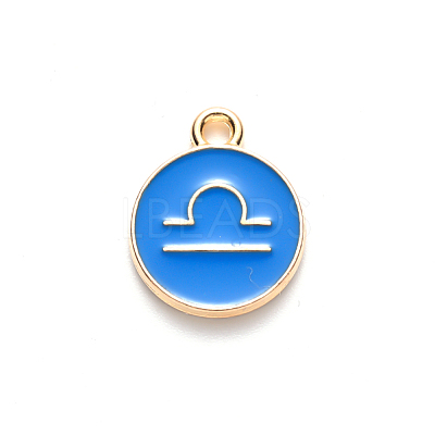 Alloy Enamel Pendants ENAM-S124-01A-02K-1