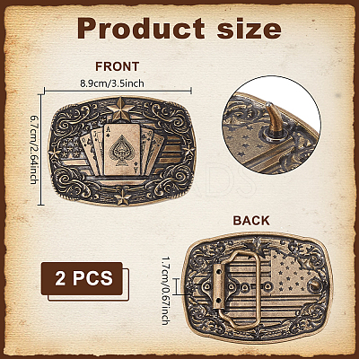 2Pcs Zinc Alloy Smooth Buckles FIND-NB0007-31B-02-1