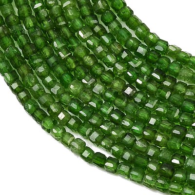 Natural Green Diopside Beads Strands G-B175-C01-2x2mm-1