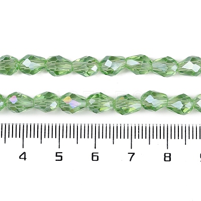 Transparent Electroplate Glass Beads Strands LS-EGLA-N013-T4mm-B13-1