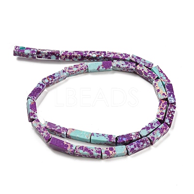 Synthetic Imperial Jasper Dyed Beads Strands G-D077-C01-07-1