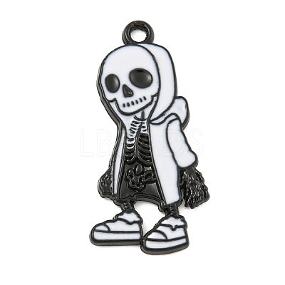 Halloween Alloy Enamel Pendants ENAM-M220-02G-B-1