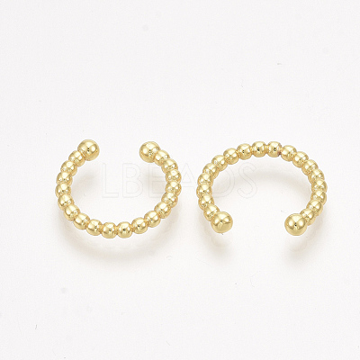 Brass Cuff Earrings EJEW-S201-185-1