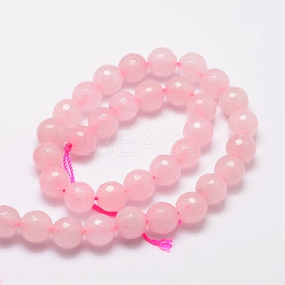Dyed Natural White Jade Beads Strands G-E313-8mm-02-1