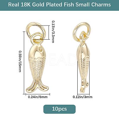 10Pcs Brass Pendants KK-BBC0025-86-1